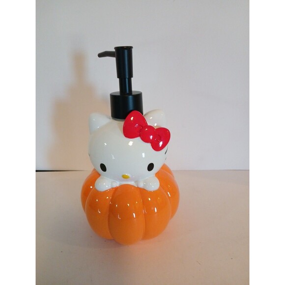 Hello Kitty Halloween Pumpkin Soap Dispenser New 9'in VERY CUTE NEW - Picture 1 of 10